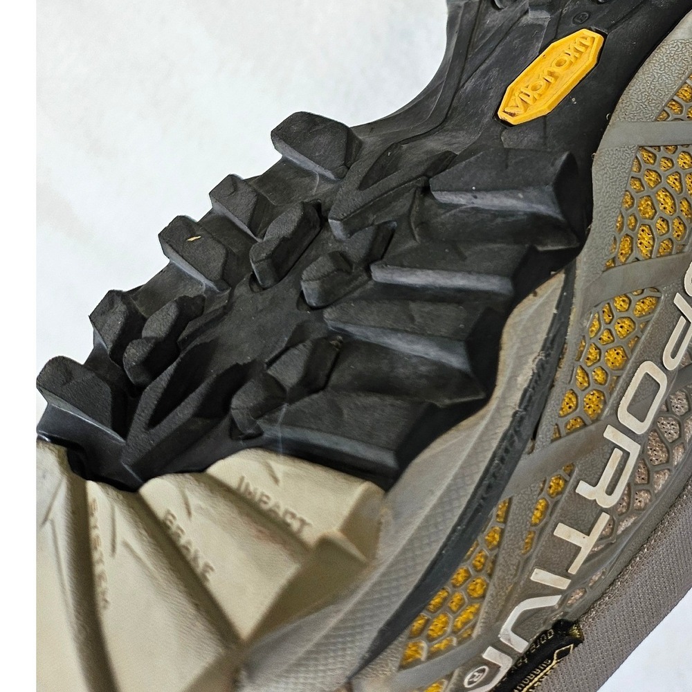 La Sportiva Synthesis Mid GTX Womens Hiking Trail Boots Gray Yellow Gore-Tex 7.5 - Picture 13 of 16